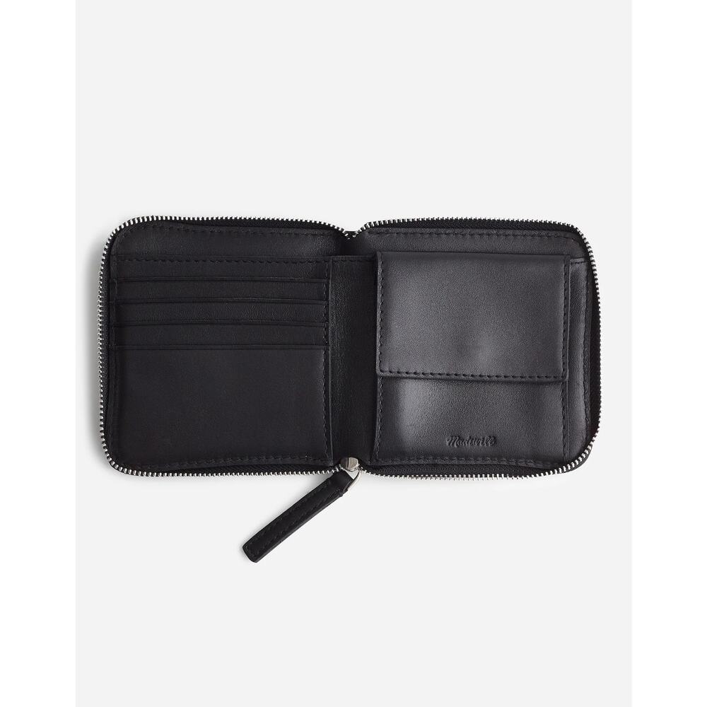 NWT Madewell The Essential Zip Wallet True Black Multi - Picture 2 of 3
